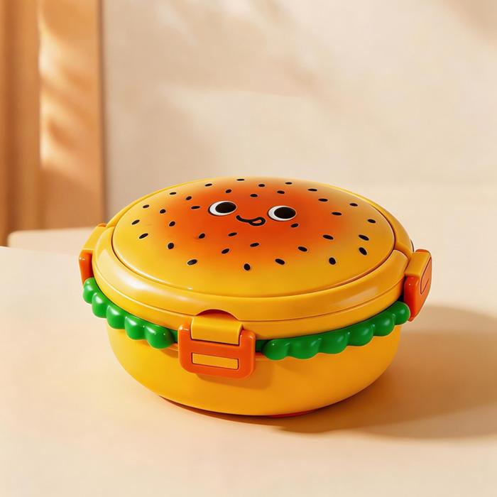 塑料/不銹鋼漢堡飯盒(